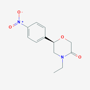 (6R)-4-ethyl-6-(4-nitrophenyl)morpholin-3-one