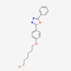 2-{4-[(6-Bromohexyl)oxy]phenyl}-5-phenyl-1,3,4-oxadiazole