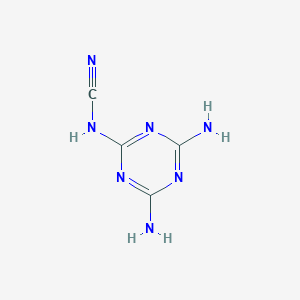 molecular formula C4H5N7 B126142 氰三聚氰胺 CAS No. 3496-98-8