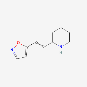 2-[2-(1,2-Oxazol-5-yl)ethenyl]piperidine