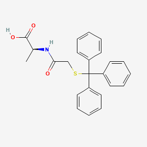 N-{[(Triphenylmethyl)sulfanyl]acetyl}-L-alanine