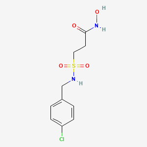 3-{[(4-Chlorophenyl)methyl]sulfamoyl}-N-hydroxypropanamide