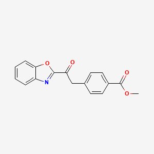 Methyl 4-[2-(1,3-benzoxazol-2-yl)-2-oxoethyl]benzoate