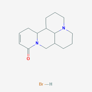 molecular formula C15H23BrN2O B1261429 7,13-Diazatetracyclo[7.7.1.02,7.013,17]heptadec-4-en-6-one;hydrobromide 