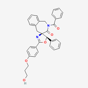(4R,5'R)-2-benzoyl-2'-[4-(3-hydroxypropoxy)phenyl]-5'-phenyl-3-spiro[1,5-dihydro-2-benzazepine-4,4'-5H-oxazole]one