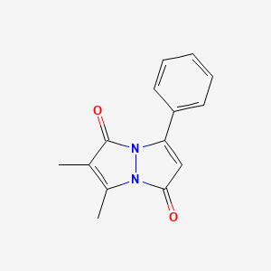 2,3-Dimethyl-7-phenyl-1H,5H-pyrazolo[1,2-a]pyrazole-1,5-dione