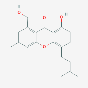 molecular formula C20H20O4 B1261433 Paeciloxanthone 