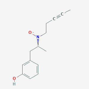 {[(2R)-1-(3-Hydroxyphenyl)propan-2-yl](pent-3-yn-1-yl)amino}oxidanide