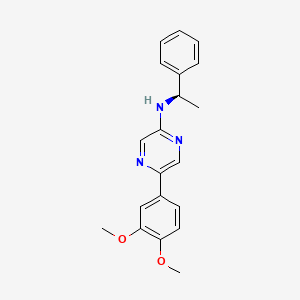 5-(3,4-dimethoxyphenyl)-N-[(1R)-1-phenylethyl]pyrazin-2-amine