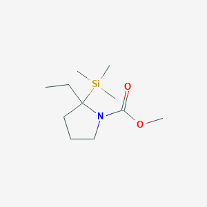 Methyl 2-ethyl-2-(trimethylsilyl)pyrrolidine-1-carboxylate