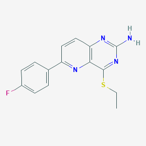 4-(Ethylsulfanyl)-6-(4-fluorophenyl)pyrido[3,2-d]pyrimidin-2-amine