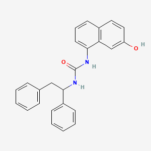 molecular formula C25H22N2O2 B12614410 Urea, N-(1,2-diphenylethyl)-N'-(7-hydroxy-1-naphthalenyl)- CAS No. 648420-52-4