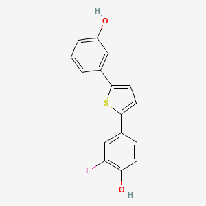 2-Fluoro-4-[5-(3-hydroxyphenyl)-2-thienyl]phenol
