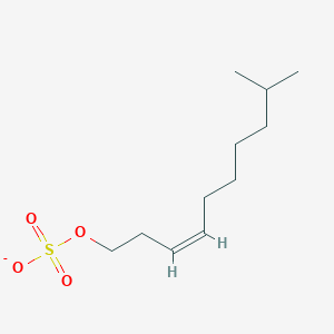 molecular formula C11H21O4S- B1261459 (3Z)-9-甲基癸-3-烯-1-基硫酸盐 