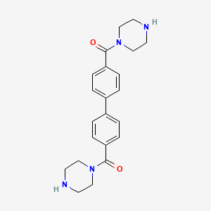 ([1,1'-Biphenyl]-4,4'-diyl)bis[(piperazin-1-yl)methanone]