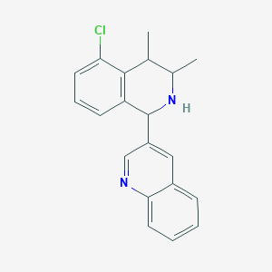 3-(5-Chloro-3,4-dimethyl-1,2,3,4-tetrahydroisoquinolin-1-yl)quinoline