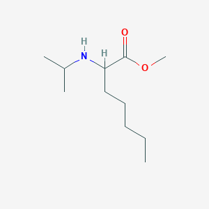 Methyl 2-[(propan-2-yl)amino]heptanoate