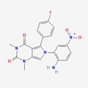 6-(2-amino-5-nitrophenyl)-5-(4-fluorophenyl)-1,3-dimethyl-1H-pyrrolo[3,4-d]pyrimidine-2,4(3H,6H)-dione