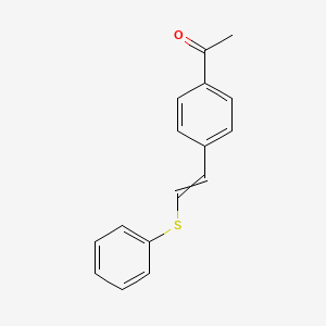 1-{4-[2-(Phenylsulfanyl)ethenyl]phenyl}ethan-1-one