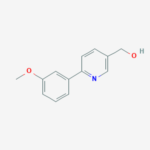 molecular formula C13H13NO2 B12614701 6-(3-Methoxyphenyl)-3-pyridinemethanol 