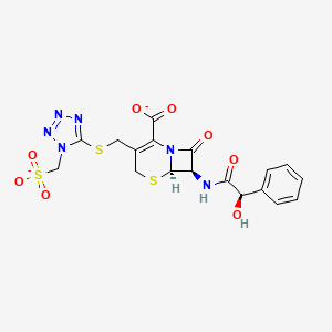 molecular formula C18H16N6O8S3-2 B1261479 Cefonicid(2-) 