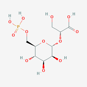 molecular formula C9H17O12P B1261481 2-O-(6-Phospho-alpha-mannosyl)-D-glycerate 