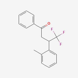 4,4,4-Trifluoro-3-(2-methylphenyl)-1-phenylbutan-1-one