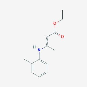 Ethyl 3-(2-methylanilino)but-2-enoate