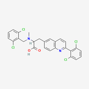N-(2,6-dichlorobenzyl)-3-[2-(2,6-dichlorophenyl)-6-quinolyl]-N-methylalanine