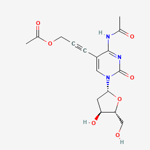 molecular formula C16H19N3O7 B12615003 N-Acetyl-5-[3-(acetyloxy)prop-1-yn-1-yl]-2'-deoxycytidine CAS No. 919360-90-0