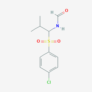 N-[1-(4-Chlorobenzene-1-sulfonyl)-2-methylpropyl]formamide