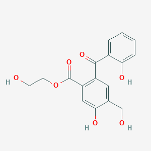2-Hydroxyethyl 5-hydroxy-2-(2-hydroxybenzoyl)-4-(hydroxymethyl)benzoate