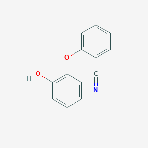 molecular formula C14H11NO2 B12615040 2-(2-Hydroxy-4-methylphenoxy)benzonitrile CAS No. 897036-78-1