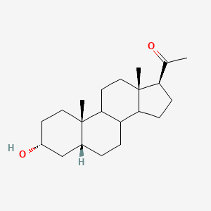 molecular formula C21H34O2 B1261505 3a-Hydroxy-5b-pregnane-20-one 