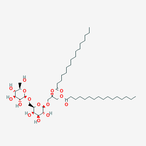 molecular formula C47H88O15 B1261509 3-[β-D-葡萄糖基-(1->6)-β-D-半乳糖基]-1,2-二棕榈酰基-sn-甘油 