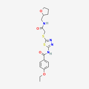 4-ethoxy-N-[5-[[2-oxo-2-(2-oxolanylmethylamino)ethyl]thio]-1,3,4-thiadiazol-2-yl]benzamide