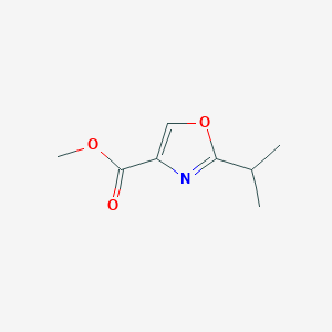 B126152 Methyl 2-isopropyloxazole-4-carboxylate CAS No. 155884-24-5
