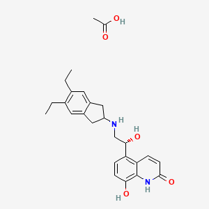 molecular formula C26H32N2O5 B1261526 Indacaterol acetate CAS No. 1000160-96-2