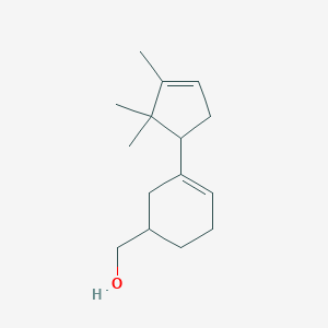 molecular formula C15H24O B1261534 [3-(2,2,3-三甲基环戊-3-烯基)环己-3-烯基]甲醇 
