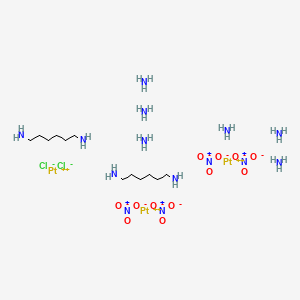 molecular formula C12H50Cl2N14O12Pt3 B1261548 Unii-haj1000arc CAS No. 172903-00-3