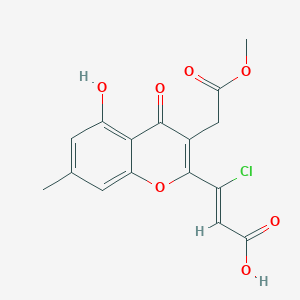 molecular formula C16H13ClO7 B1261559 Chloromonilinic acid D 