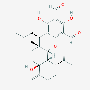 molecular formula C28H36O6 B1261563 Eucalyptal A 