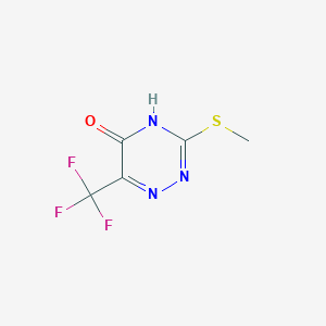 6-(Trifluoromethyl)-3-(methylthio)-1,2,4-triazin-5-OL