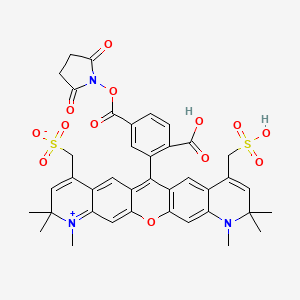 molecular formula C39H37N3O13S2 B1261579 Alexa Fluor 594 para-isomer 