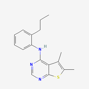 5,6-Dimethyl-N-(2-propylphenyl)thieno[2,3-d]pyrimidin-4-amine