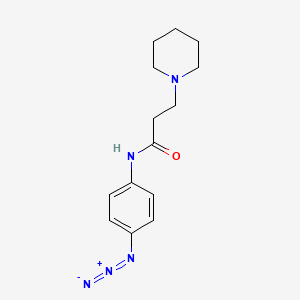 n-(4-Azidophenyl)-3-(piperidin-1-yl)propanamide