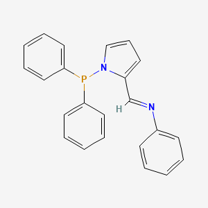 (E)-1-[1-(Diphenylphosphanyl)-1H-pyrrol-2-yl]-N-phenylmethanimine