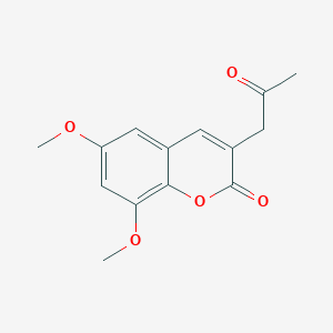 6,8-Dimethoxy-3-(2-oxopropyl)-2H-1-benzopyran-2-one