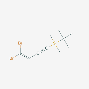 tert-Butyl(4,4-dibromobut-3-en-1-yn-1-yl)dimethylsilane