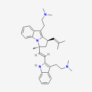 molecular formula C34H44N4 B1261582 Flinderole C 